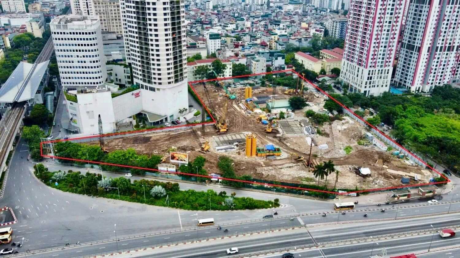 tiến độ thi công Sun Feliza Suites Cầu Giấy