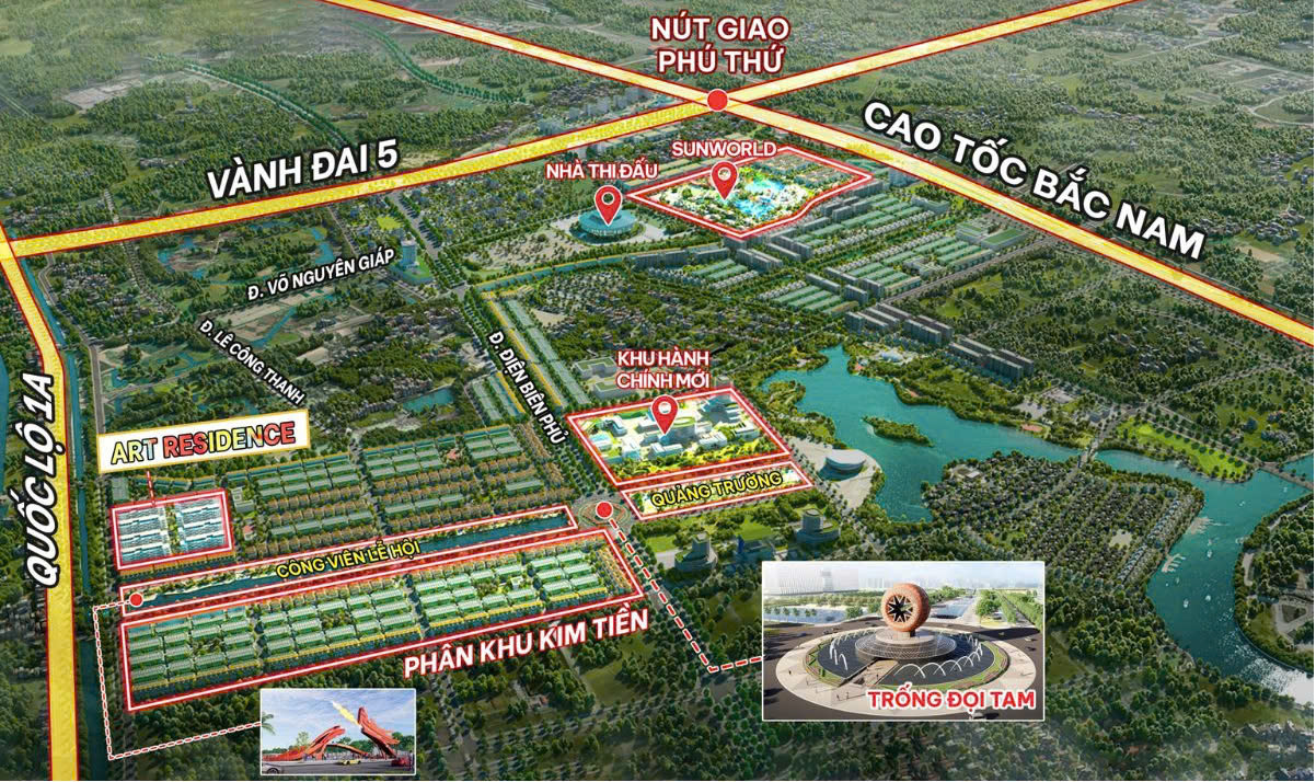 vị trí Sun Urban City